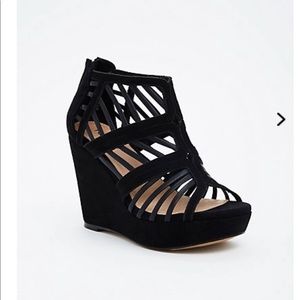 Torrid Cage Platform Cutout Wedges